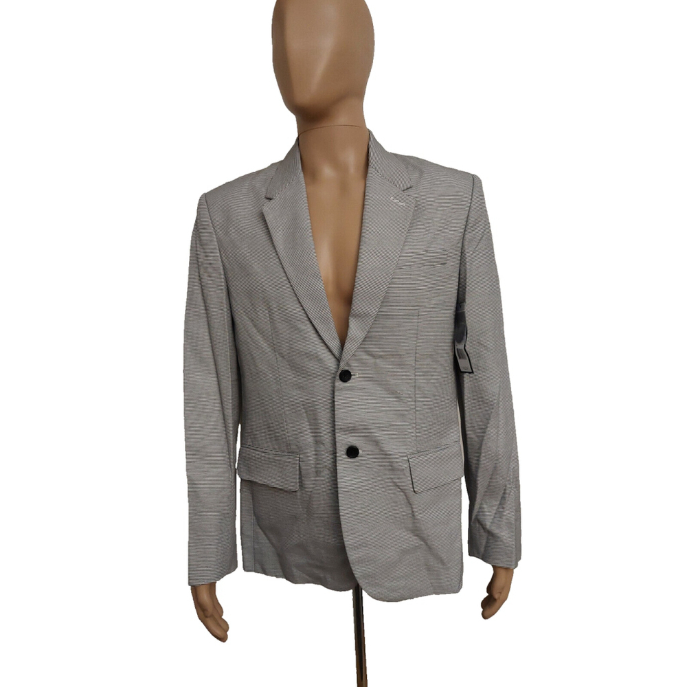 Marc by Marc Jacobs Mens White & Blue Cotton Blazer Suit Jacket Sz L NWT $498
